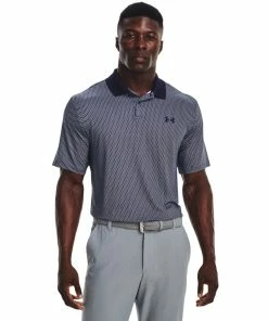 Under Armour Perf 3.0 Printed Polo Midnight Navy/White