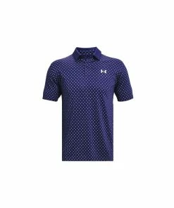 Under Armour Perf Printed Polo - REGAL/SUMMER LIME