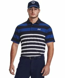 Under Armour Playoff 3.0 Stripe Polo Midnight Navy/Blue