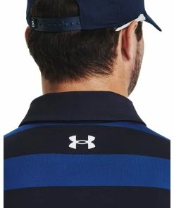 Under Armour Playoff 3.0 Stripe Polo Midnight Navy/Blue -Clubs Shop under armour playoff 3 0 stripe polo midnight navy blue p12695 27686 image