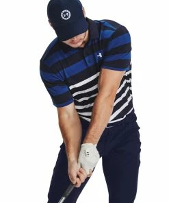 Under Armour Playoff 3.0 Stripe Polo Midnight Navy/Blue -Clubs Shop under armour playoff 3 0 stripe polo midnight navy blue p12695 27687 image