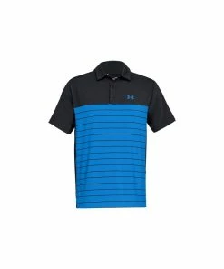 Under Armour Playoff Polo - Black/BLUE CIRCUIT