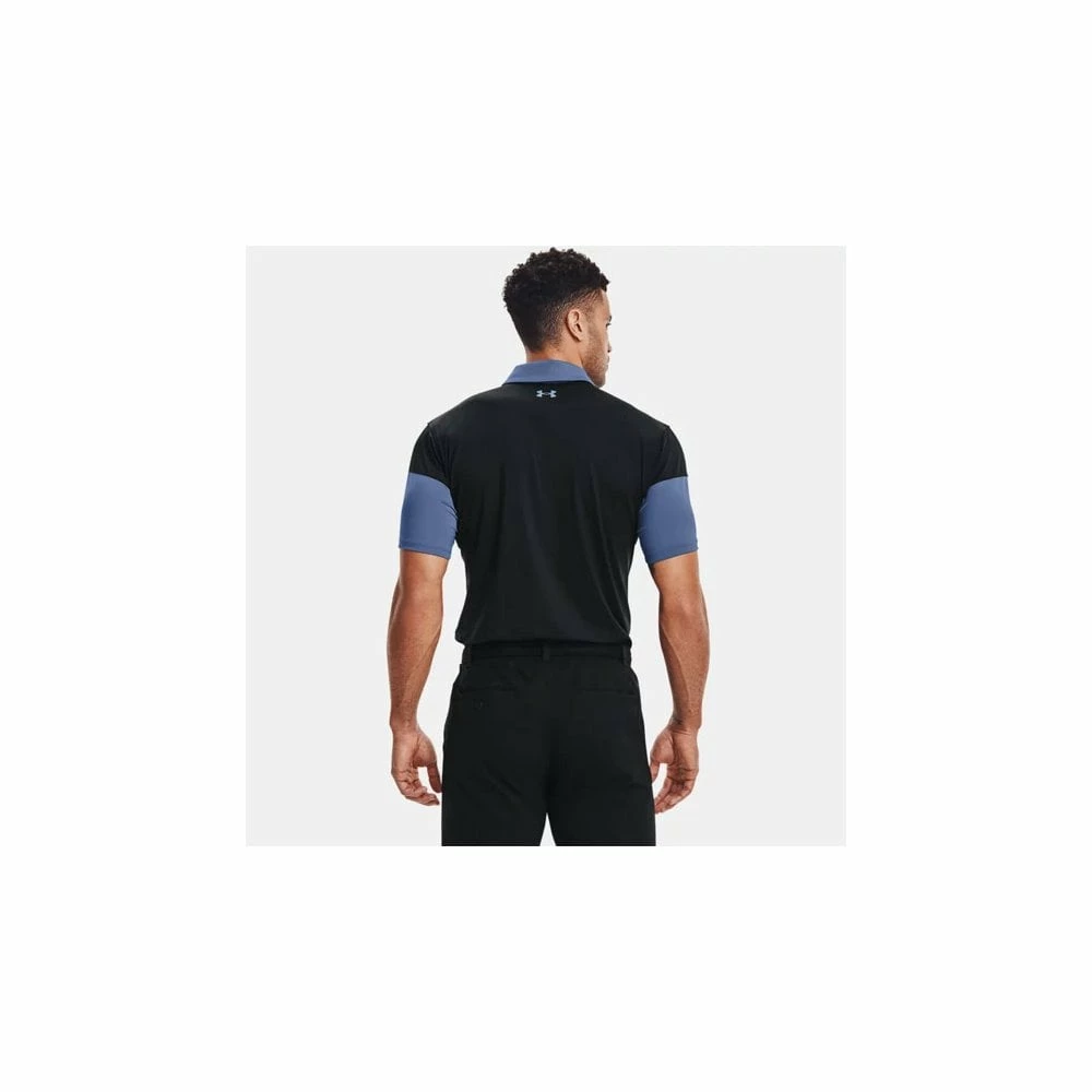 Under Armour T2G Blocked Polo - Mineral Blue/Black 5 Under Armour T2G Blocked Polo - Mineral Blue/Black - Image 3