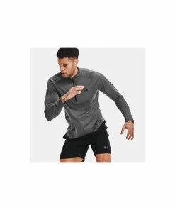 Under Armour Tech 1/2 Zip Long Sleeve - Carbon Heather -Clubs Shop under armour tech 1 2 zip long sleeve carbon heather p329 962 image