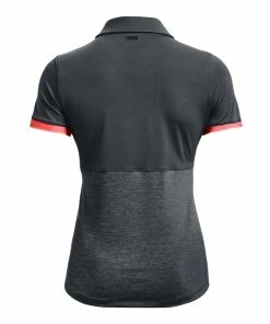 Under Armour Womens Zinger Point SS Polo Jet Gray -Clubs Shop under armour womens zinger point ss polo jet gray p8149 16589 image