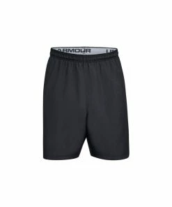 Under Armour Woven Wordmark Shorts - Black/ZINC GRAY