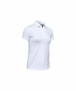 Under Armour Zinger Short Sleeve Polo - White/Halo Gray